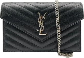 Saint Laurent Pre-owned Shoulder Bag - Dames - Vintage Schoudertas - Zwart - ONE Size - Leer - Vintage