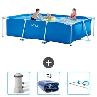 Intex Piscina Con Estructura Rectangular - 300x200x75 Cm - 4-piezas Scb78