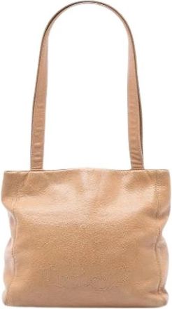 Chanel Pre-owned Vintage Schoudertas - Dames - Vintage Schoudertas - Bruin - ONE Size - Leer - Vintage