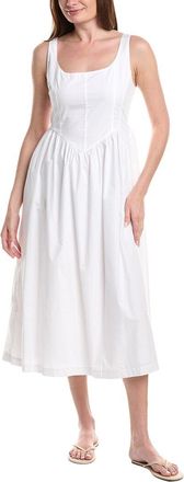 Ellen Tracy Poplin Bustier Dress