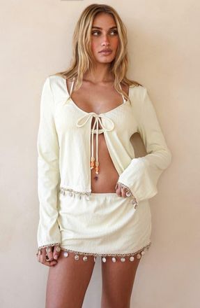 Dippin' Daisy's Swimwear Ris-k Firecracker Mini Skirt in Papyrus at Nordstrom, Size X-Small