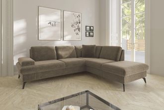 Sit&more Ecksofa »Morris Jubi L-Form, B: 238 cm« mit Armteilfunktion & 1 Zierkissen, optional Bettfunktion