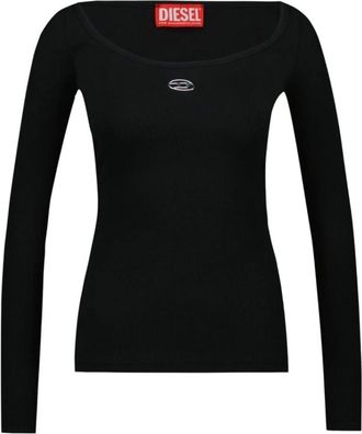 Diesel Tops, Dames, Zwart, L, Katoen, T-Bal-Od Top