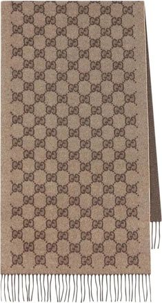 Gucci Accessoires, Dames, Bruin, ONE Size, Canvyture Lux Scarf
