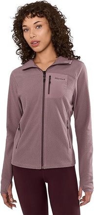 Marmot Airfleece Hoodie Womens Sweater Light Mauve : LG, Fleece/Polyester