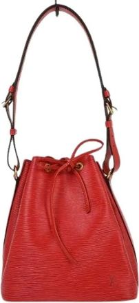 Louis Vuitton Pre-owned Bucket Bags, female, Red, Size: ONE SIZE Pre-owned Bucket Bag