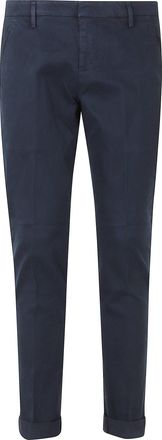 Dondup Blu Gaubert Gabardine Straight-Leg Pants