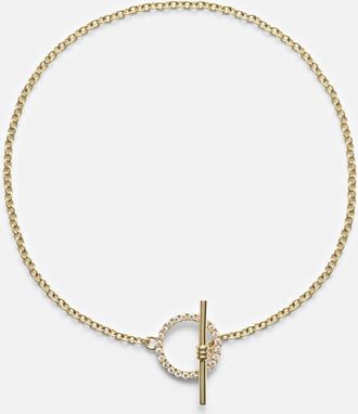 Stone and Strand Bracciale in oro 10kt con diamanti