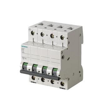 SIEMENS Interruptor Tetrapolar Neutro Modular Siemens 6 Ka