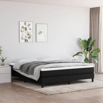vidaXL Colch&oacute;n De Muelles Ensacados Tela Negro 180x200x20 Cm Vidaxl