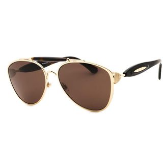 Burberry BE3160110973 Aviator Sunglasses - Gold