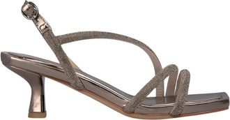 Alma En Pena Mini rhinestone sandal - Dames - Sandalen met hakken - Geel - 39 EU - Schoenen