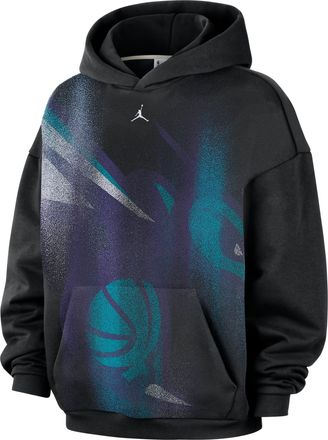 Nike Charlotte Hornets Standard Issue Nike Mens NBA Fleece Basketball Hoodie in Black | IQ2453-010