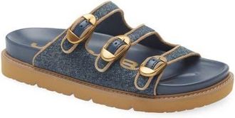 Marc Jacobs The Kiki Denim Slide Sandal in Dark Wash Indigo at Nordstrom, Size 11Us