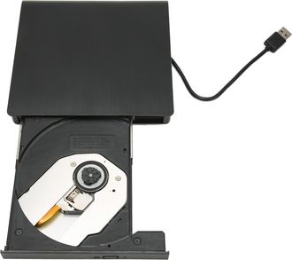 OEM Reproductor De Dvd Vers&aacute;til Para Port&aacute;tiles, Altamente Adaptable, Grabadora De Discos Port&aacute;til, Plug And Play (negro)