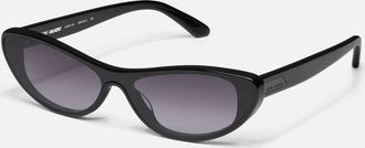 Quay Womens Slate Sunglasses In Black/smoke