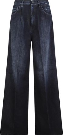 Dondup Maggie Wide-Leg Jeans - Dames - Jeans - Blauw - Maat: W26 Zijde
