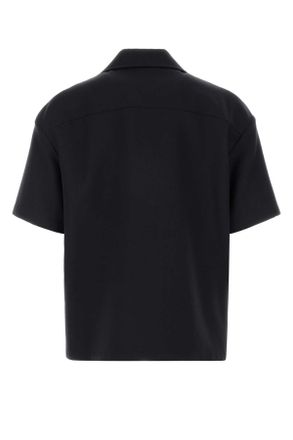 Loewe H526y05wft Darknavyblue Exterior: Wool Camicie Shirt
