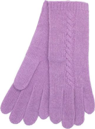 Portolano Cable Knit Cashmere Gloves in Bora Bora Purple at Nordstrom Rack