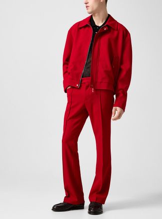 Ernest W. Baker Mens Cherry red flared pant