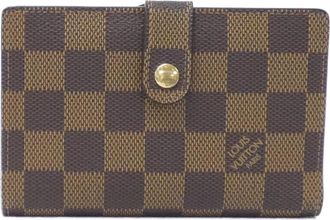 Louis Vuitton Damier Ebene Coated Canvas Wallet (Bi-Fold) (Pre-Owned)
