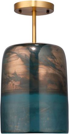 Jamie Young Co. Vapor Glass Semi-Flush Mount, Aqua in Aqua Metallic Glass at Nordstrom