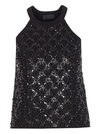 Liu Jo halterneck embellished top - Black