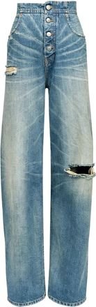 Maison Margiela Straight Jeans With A Worn Effect
