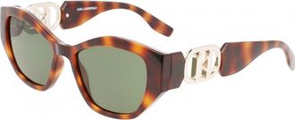 Karl Lagerfeld Womens KL6086SH 54 240 Sunglasses - Brown - One Size