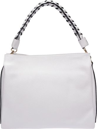 Luisa Vannini Wit Rundleer Tas