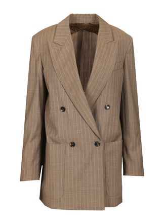 Max Mara Oversized Blazer Jackets Brown