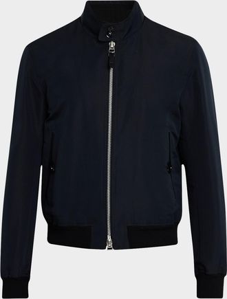 Tom Ford Men & apos;s Harrington Fine Poplin Blouson Jacket