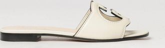 Gucci Mules in pelle liscia con monogramma GG e punta squadrata