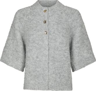 Neo Noir Truien - Dames - Vesten - Grijs - XL - Leer - Truien & Vesten