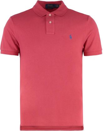 Polo Ralph Lauren Katoen Piqu&eacute; Polo Shirt - Heren - Polos - Rood - XL - Katoen - Tops