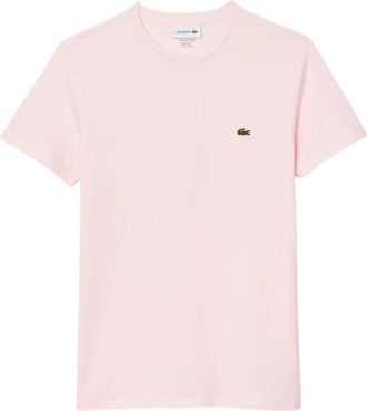 Lacoste T-shirt Girocollo - Heren - T-shirts - Roze - XL - Tops