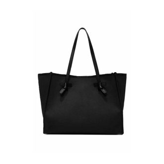 Gianni Chiarini Marcella Shopper van stof en leer - Dames - Tassen - Zwart - Maat: ONE Size Leer