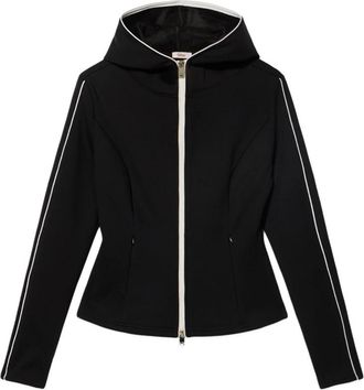 Oltre Scuba sweatshirt met fleece voering - Dames - Vesten met rits - Zwart - L - Polyester - Hoodies & sweatvesten