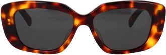 Celine Vierkante zonnebril met Havana-frame - Dames - Zonnebrillen - Bruin - 55 MM - Accessoires
