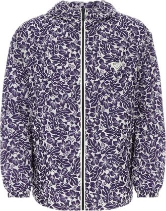 Prada Geprinte Re-nylon Windbreaker