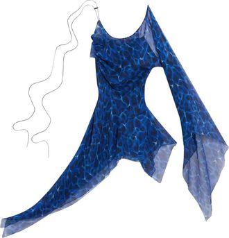 Charlotte Knowles Abito asimmetrico - Blu