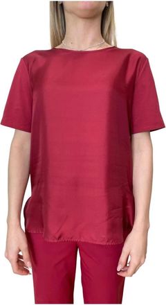 Max Mara Mmlotre Sweater - Dames - T-shirts - Rood - M - Katoen - Tops