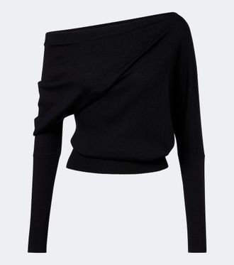 Tom Ford Off-shoulder wool and silk sweater