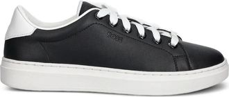 BOSS Kieran leren sneakers - Zwart