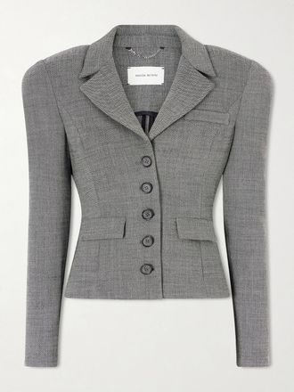 Magda Butrym Blazer Cropped In Lana Stretch - Grigio