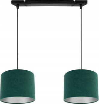 OEM L&aacute;mpara Colgante, L&aacute;mpara De Techo, Cromada, Pantalla De Terciopelo