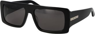 GCDS Unisex Black Acetate Sunglasses - One Size