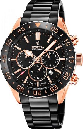 Festina F20578-1 Mens Ceramic Watch - Rose Gold - One Size