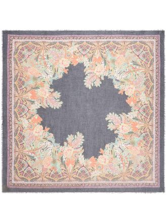 Etro paisley-print square scarf - women - Silk/Modal - One Size - Pink