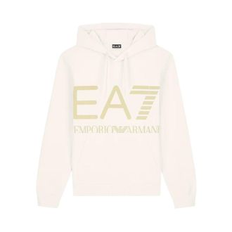 Emporio Armani Felpa Logo Series - Heren - Sweatshirts & Hoodies - Beige - Maat: L Katoen